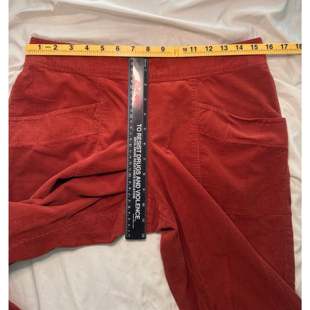 Ivy Jane Wide Leg Pants Womens Small Red Corduroy Pockets Boho Streetwear - Picture 4 of 6